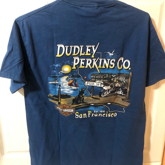 Harley Davidson Dudley Perkins Co Original Short Sleeve T-Shirt Size M - Picture 2 of 3